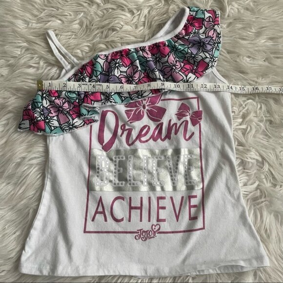 Jojo Siwa X Nickelodeon | Ruffle Collar Bow Tank Top | Size 10/12 - Picture 6 of 7